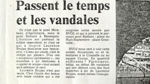 article de vandalisme manches à air